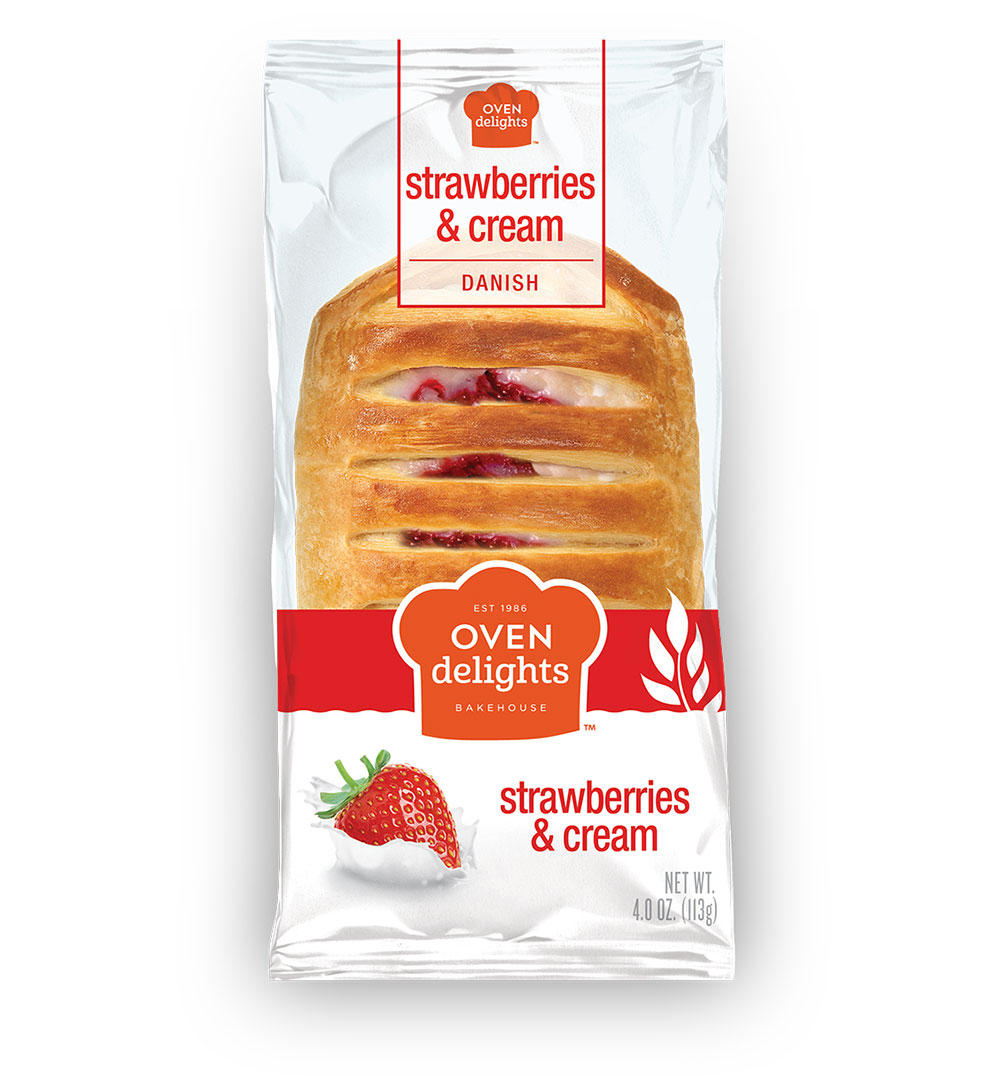 Strawberries and Cream Danish from Oven Delights