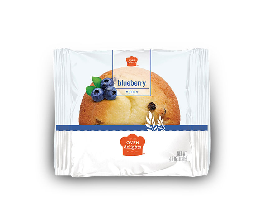 Blueberry muffin in package